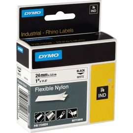 DYMO Schriftbandkassette 1734524 IND 24mmx3,5m schwarz auf weiß Produktbild