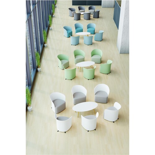 easyDesk Beistelltisch scandi TBS85.23.13 50x85cm buche/weiß Produktbild Additional View 1 L