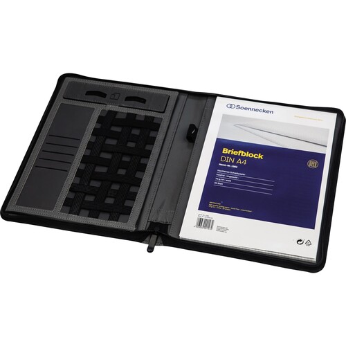 Soennecken Schreibmappe 5161 A4 anthrazit Produktbild Additional View 1 L