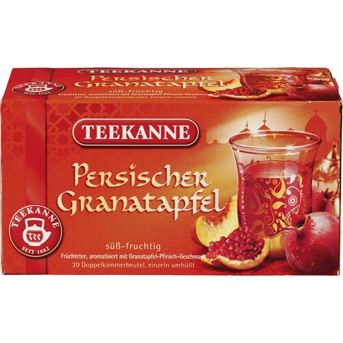 Teekanne Tee Persischer Granatapfel 20 St./Pack. (PACK=20 STÜCK) Produktbild Front View L