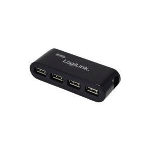 LogiLink USB-Hub UA0085 USB2.0 4fach Produktbild Front View L