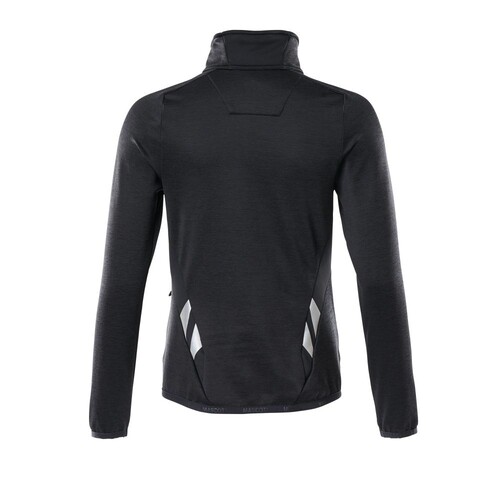 Fleecepullover mit Reißverschluss, Damen Microfleecejacke / Gr. 3XL, Schwarzblau Produktbild Additional View 2 L