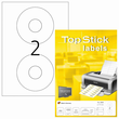 CD-Etiketten Inkjet+Laser+Kopier 105x35mm auf A4 Bögen weiß BestStandard (PACK=200 STÜCK) Produktbild