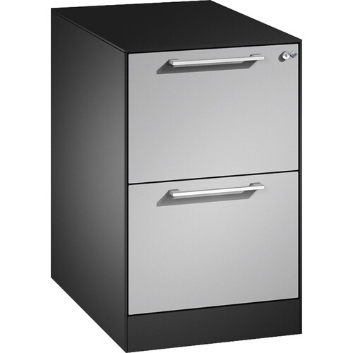 C+P Hängeregistraturschrank Asisto 146275211S10014 A4 1bhg sgr/wsalu Produktbild Front View L