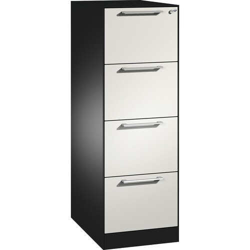 C+P Hängeregistraturschrank Asisto 146225411S10156 A4 1bahnig sgr/rws Produktbild Front View L