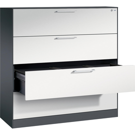 C+P Hängeregistraturschrank Asisto 146021413S10119 A4 3bahnig sgr/lgr Produktbild