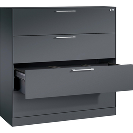 C+P Hängeregistraturschrank Asisto 146021413S10118 A4 3bahnig sgr/sgr Produktbild