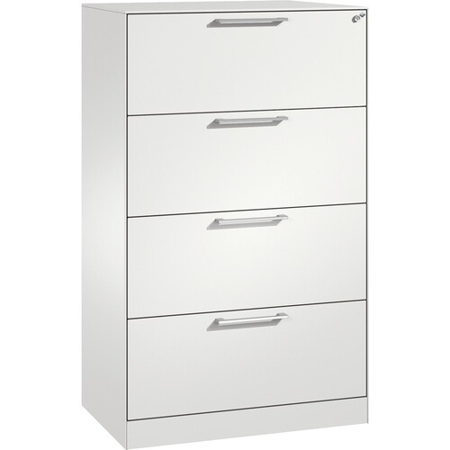 C+P Hängeregistraturschrank Asisto 146023412S10000 A4 2bahnig rws/rws Produktbild Front View L