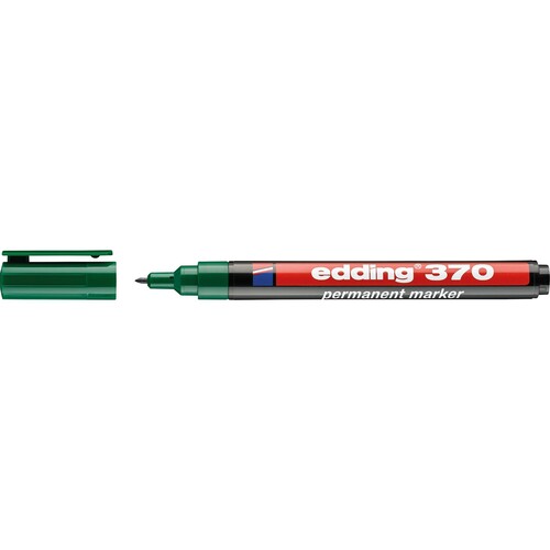 edding Permanentmarker 370 4-370004 1mm Rundspitze nachfüllbar grün Produktbild Front View L