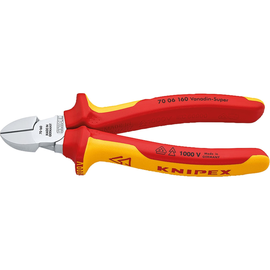 KNIPEX Seitenschneider 70 06 160 DIN ISO5749 VDE 160mm verchromt Produktbild