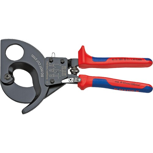 KNIPEX Kabelschneider 95 31 280 280mm Ratschenfunktion Produktbild Front View L