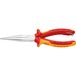 KNIPEX Flachrundzange 26 16 200 DIN ISO5745 VDE 200mm ger. fl-rd lg Produktbild