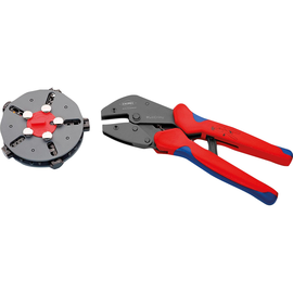 KNIPEX Crimpzange MultiCrimp 97 33 02 250mm 5Wechseleinsätze Produktbild