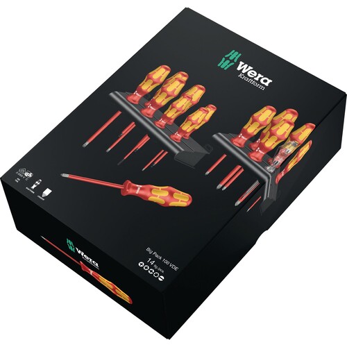 Wera Schraubendrehersatz Kraftform Big Pack 05105631001 VDE 16teilig Produktbild Additional View 1 L