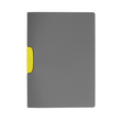 Klemmmappe DURASWING A4 mit gelber Klemme bis 30Blatt anthrazit Durable Hartfolie 2304-04 (PACK=5 STÜCK) Produktbild Additional View 1 S