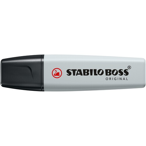 Textmarker Boss Original 70 Pastel 2-5mm Keilspitze Seidengrau Stabilo 70/194 Produktbild Front View L