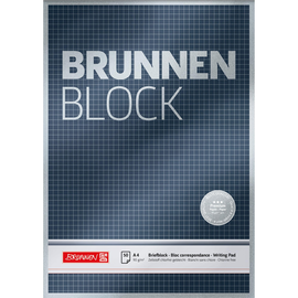 BRUNNEN Briefblock BRUNNEN BLOCK 1052828 A4 90g kar. sw Produktbild