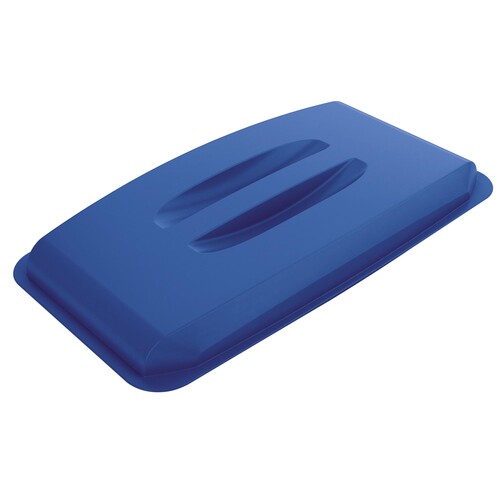 Abfalleimer DURABIN 60l Behälter grau + Deckel blau Durable VEH2012027 52x61x49cm Produktbild Additional View 1 L
