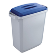 Abfalleimer DURABIN 60l Behälter grau + Deckel blau Durable VEH2012027 52x61x49cm Produktbild