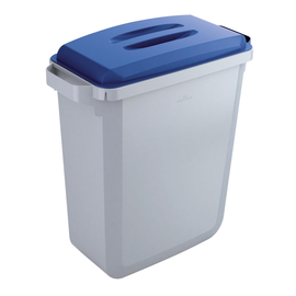 Abfalleimer DURABIN 60l Behälter grau + Deckel blau Durable VEH2012027 52x61x49cm Produktbild