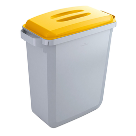 Abfalleimer DURABIN 60l Behälter grau + Deckel gelb Durable VEH2012026 52x61x49cm Produktbild