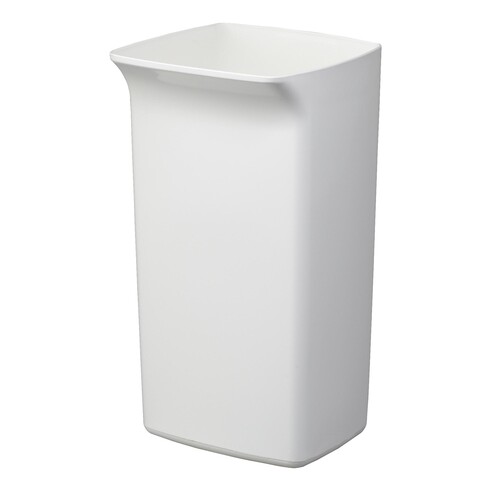 Abfalleimer DURABIN FLIP 40l Behälter weiß + Deckel rot Durable VEH2012037 36,6x74,7x32cm Produktbild Additional View 1 L