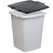 Abfalleimer DURABIN FLIP 90l Behälter grau + Deckel schwarz Durable VEH2012033 52x61x49cm Produktbild