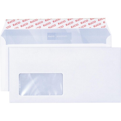 ELCO Briefumschlag premium 30778 C5/6 80g hk mF weiß 500 St./Pack. (PACK=500 STÜCK) Produktbild Front View L