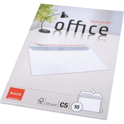 ELCO Briefumschlag Office 7446912 C5 oF hk weiß 10 St./Pack. (PACK=10 STÜCK) Produktbild Additional View 1 L