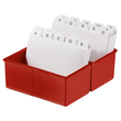 HAN Karteikasten 976-17 DIN A6 quer max. 400Karten PS rot Produktbild Additional View 7 S