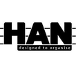 HAN Karteikasten 975-17 DIN A5 quer max. 450Karten PS rot Produktbild Back View S
