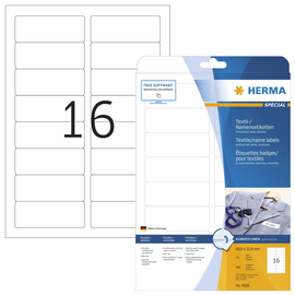 HERMA Namensetikett Acetatseide 4588 88,9x33,8 ws 160 St./Pack (PACK=160 STÜCK) Produktbild