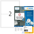 Etiketten Inkjet+Laser+Kopier 199,6x143,5mm auf A4 Bögen Movables weiß wiederablösbar Herma 10314 (PACK=200 STÜCK) Produktbild Additional View 1 S