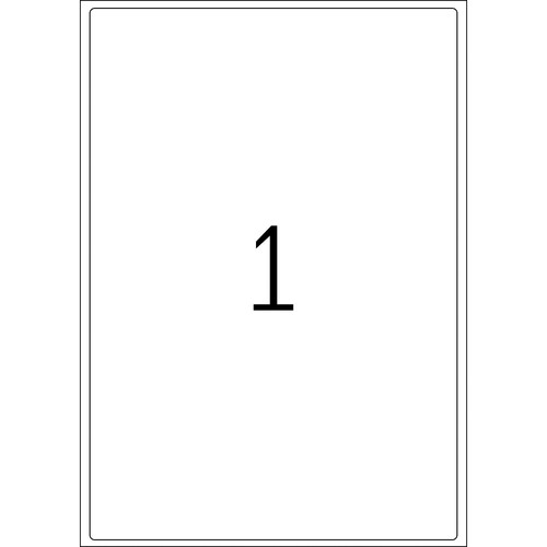 Adress-Etiketten PREMIUM Inkjet+ Laser+Kopier 199,6x289,1mm auf A4 Bögen weiß permanent Herma 4252 (PACK=100 STÜCK) Produktbild Additional View 1 L