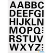Buchstaben-Etiketten A-Z 15mm schwarz wetterfest Herma 4163 (PACK=36 STÜCK) Produktbild Additional View 1 S