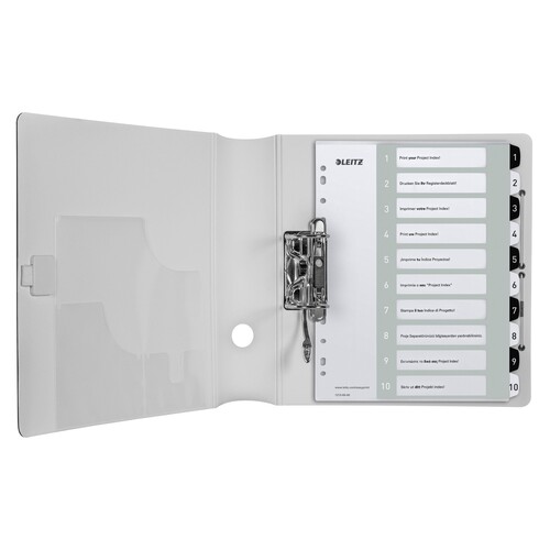 Leitz Register 12150000 DIN A4 1-10 schwarz Produktbild Additional View 5 L