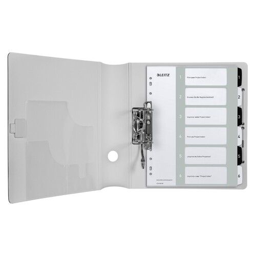 Leitz Register 12140000 DIN A4 1-6 schwarz Produktbild Additional View 4 L