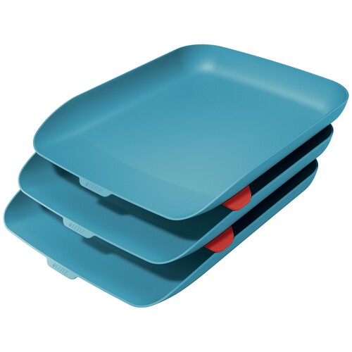 Leitz Briefkorb Cosy 53582061 A4 PS blau 3 St./Pack. (PACK=3 STÜCK) Produktbild Front View L
