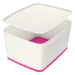 Leitz Aufbewahrungsbox MyBox 52161023 mittel 18l Deckel ws/pi Produktbild Additional View 1 S