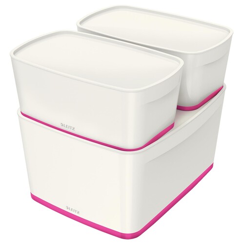 Leitz Aufbewahrungsbox MyBox 52161023 mittel 18l Deckel ws/pi Produktbild Additional View 4 L