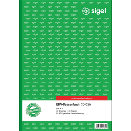 SIGEL Kassenbuch SD056 DIN A4 selbstdurchschreibend 40Blatt Produktbild