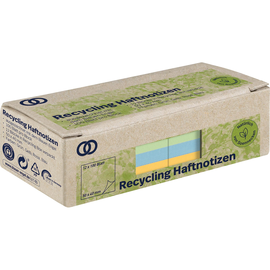 Post-it Haftnotizen Recycling, pastell Rainbow, 38 x 51 mm, 6 x 100 Blatt 