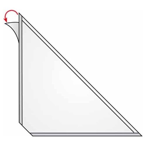 Dreiecktaschen Velocoll 140x140mm transparent selbstklebend Veloflex 2211100 (PACK=100 STÜCK) Produktbild Additional View 5 L
