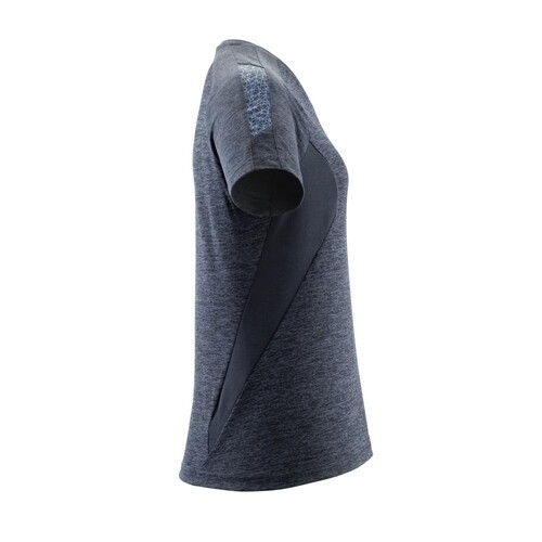 T-Shirt, Damen, mit COOLMAX® PRO / Gr.  M  ONE, Schwarzblau meliert Produktbild Additional View 3 L