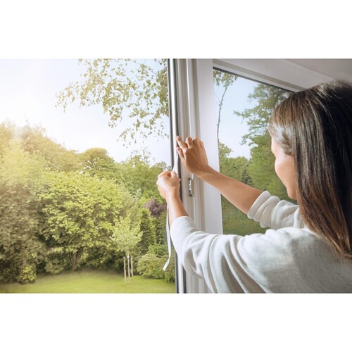 Pollenschutzgitter für Fenster 1,3m x 1,5m anthrazit Tesa 55286-00000 Produktbild Additional View 5 L