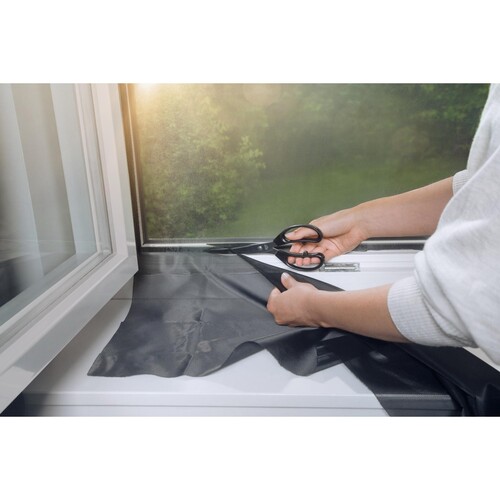 Pollenschutzgitter für Fenster 1,3m x 1,5m anthrazit Tesa 55286-00000 Produktbild Additional View 8 L