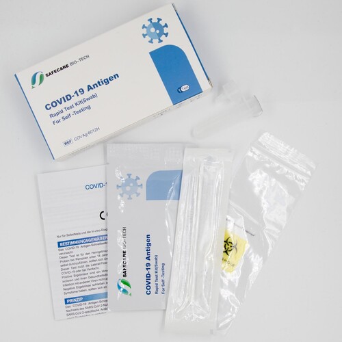 Corona Laien Einzeltest / Nasal 1er Safecare Biotech CE1434 / AT006/22 / MDH 01/2024 (PACK = 1 STÜCK) Produktbild Additional View 1 L