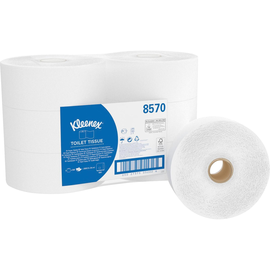 Kleenex Toilettenpapier Jumbo 8570 2-lagig ws 500Bl. 6 St./Pack. (PACK=6 STÜCK) Produktbild