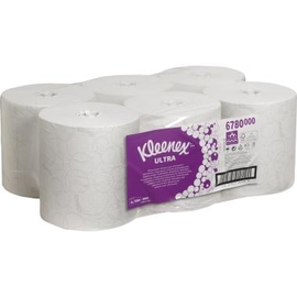 Kleenex Rollenhandtuch Ultra 6780 2lagig 150m AIRFLEX ws 6 St./Pack. (PACK=6 STÜCK) Produktbild