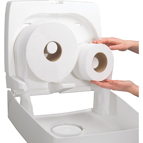 Aquarius Spender für Toilet Tissue 6991 Midi Jumbo Non-Stop weiß Produktbild Additional View 3 L